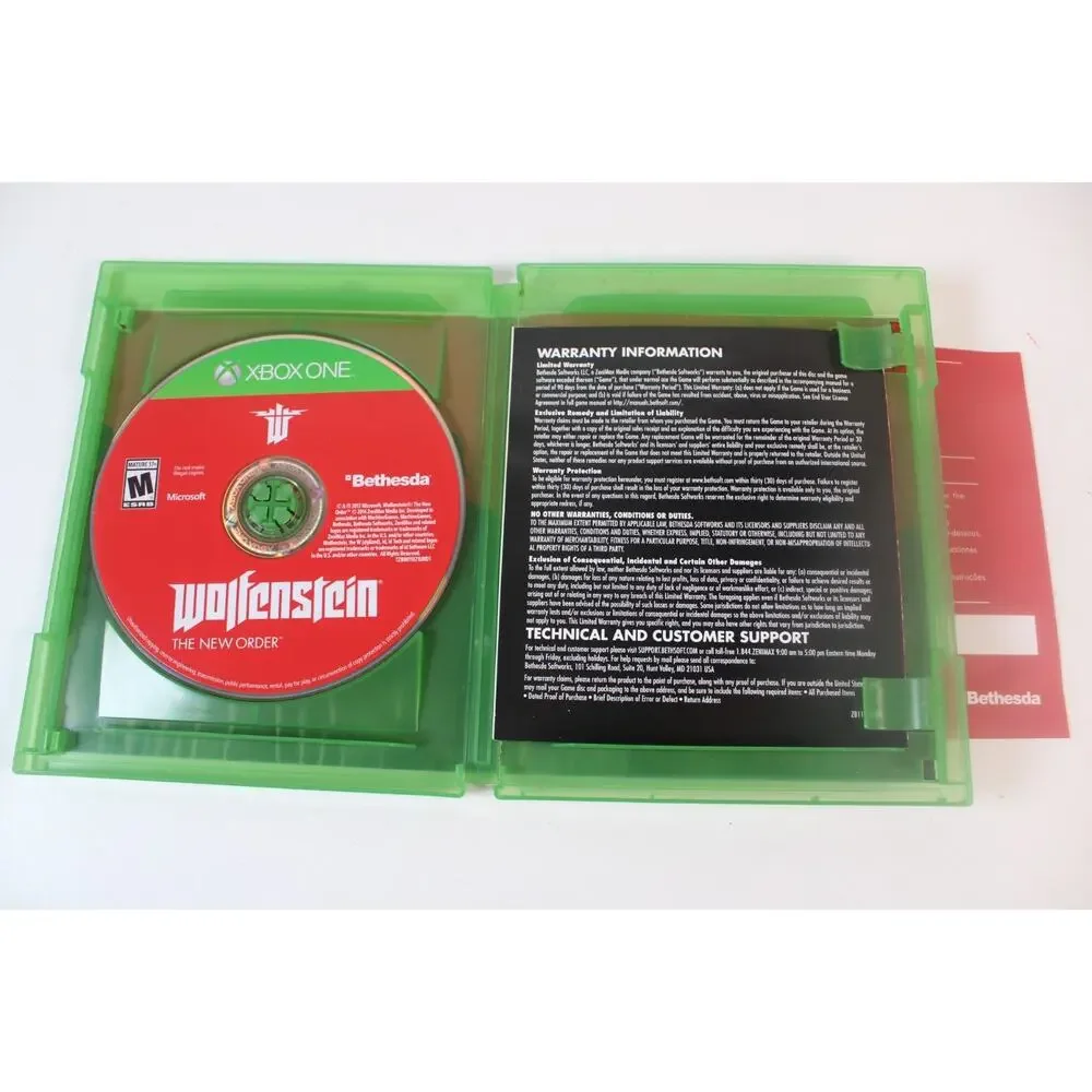 Wolfenstein The New Order (Microsoft Xbox One) Authentic, tested/works